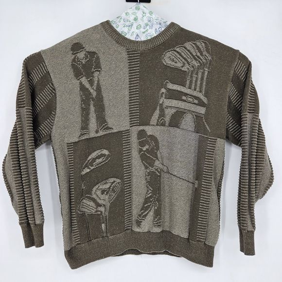 Shenandoah Sweater Mens XL Golf Sweatshirt Vintage Embroidered Knit Pullover - Picture 1 of 10
